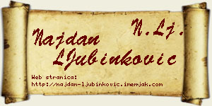 Najdan LJubinković vizit kartica